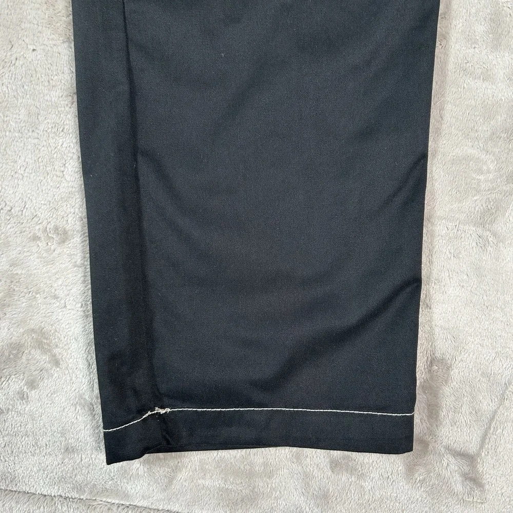 True Religion Bobby Baggy Cargo Pants Mens 38x32 Black Contrast Stitch Y2K VTG